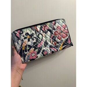 Vera Bradley Long Wallet Blue Pink And White